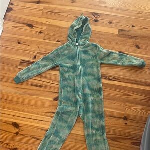 Cat & Jack Green Dinosaur Kids Pajama Onesie
